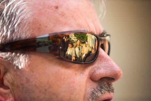 MIKAELA MACKENZIE / WINNIPEG FREE PRESS
 John Callahan, ATU International vice president speaks to the media outside of City Hall in Winnipeg on Tuesday, June 11, 2019. For Aldo story.  
Winnipeg Free Press 2019.