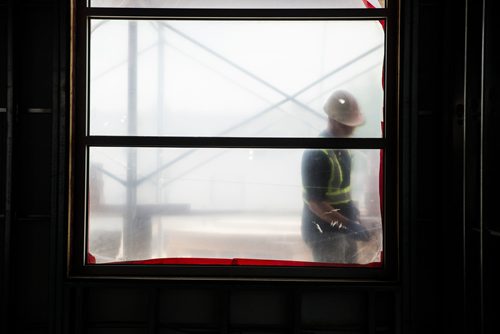 MIKAELA MACKENZIE / WINNIPEG FREE PRESS
The Siloam Mission housing project under construction after a press conference in Winnipeg on Tuesday, June 11, 2019. For Jessica Botelho-Urbanski story.  
Winnipeg Free Press 2019.