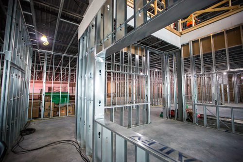 MIKAELA MACKENZIE / WINNIPEG FREE PRESS
The Siloam Mission housing project under construction before a press conference in Winnipeg on Tuesday, June 11, 2019. For Jessica Botelho-Urbanski story.  
Winnipeg Free Press 2019.