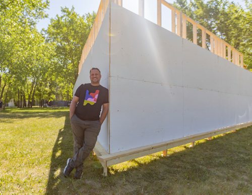 SASHA SEFTER / WINNIPEG FREE PRESS
RAW Founder Joe Kalturnyk has teamed up with Jazz Fest to create a temporary venue in Parc Elzear Goulet in St. Boniface.
190613 - Thursday, June 13, 2019.