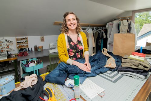 MIKE SUDOMA / Winnipeg Free Press
Anna Marie Janzen, owner of Reclaim Mending gives your old clothes new life
June 12, 2019