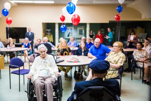 MIKAELA MACKENZIE / WINNIPEG FREE PRESS
Former corporal Ian Wilson receives the Legion of Honour at Deer Lodge Centre in Winnipeg on Saturday, June 15, 2019. For Caitlin Gowriluk story.
Winnipeg Free Press 2019.