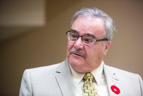 MIKAELA MACKENZIE / WINNIPEG FREE PRESS
Honourary French consulate Bruno Burnichon speaks before presenting former corporal Ian Wilson with the Legion of Honour at Deer Lodge Centre in Winnipeg on Saturday, June 15, 2019. For Caitlin Gowriluk story.
Winnipeg Free Press 2019.