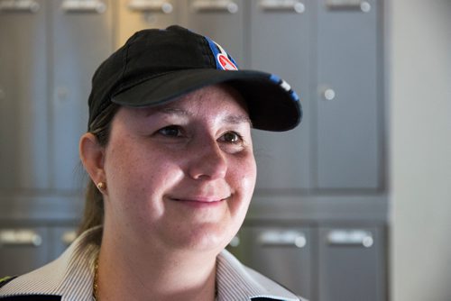 MIKAELA MACKENZIE / WINNIPEG FREE PRESS
Basia Sokal, former leader of the Winnipeg Labour Council who's since gone back to her job as a postal worker, on her route in West Broadway in Winnipeg on Monday, June 17, 2019. For Jessica Botelho-Urbanski story.
Winnipeg Free Press 2019.