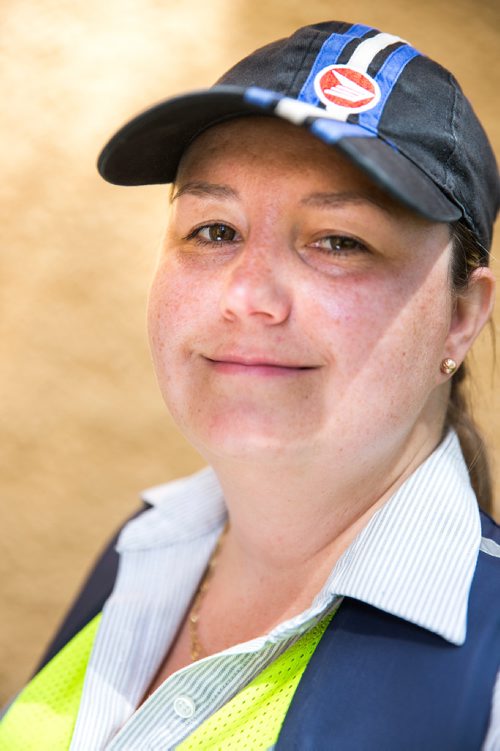 MIKAELA MACKENZIE / WINNIPEG FREE PRESS
Basia Sokal, former leader of the Winnipeg Labour Council who's since gone back to her job as a postal worker, on her route in West Broadway in Winnipeg on Monday, June 17, 2019. For Jessica Botelho-Urbanski story.
Winnipeg Free Press 2019.