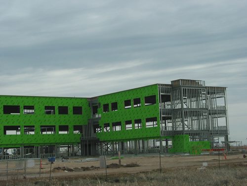 Canstar Community News Aoril 23, 2019 - A second three-story office building is being constructed on land owned by Swan Lake First Nation in the RM of Headingley, (ANDREA GEARY/CANSTAR COMMUNITY NEWS)