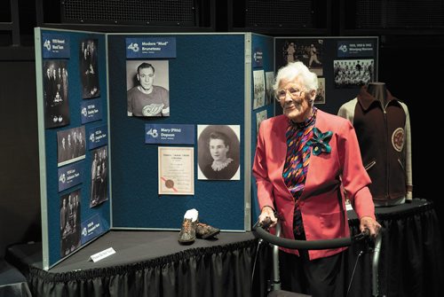 Canstar Community News Track athlete Mary Dopson, now 100 years old, was on hand to be inducted to the Manitoba Sports Hall of Fame on June 6 at Club Regent Casino.