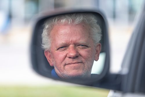 SASHA SEFTER / WINNIPEG FREE PRESS
Cameron Oberton is a driver with Holy Care Transit who has had his license suspended due to a recent vehicles for hire city bylaw because of a criminal conviction in his past.
190618 - Tuesday, June 18, 2019.