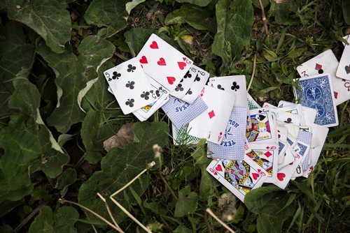 MIKAELA MACKENZIE / WINNIPEG FREE PRESS
Signs of habitation on the river in Osborne Village in Winnipeg on Thursday, June 13, 2019. For Ben Waldman story.  
Winnipeg Free Press 2019.