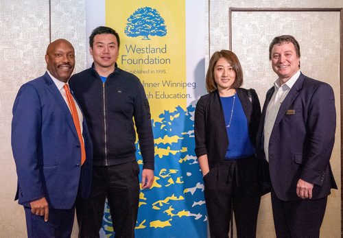 SUBMITTED PHOTO

L-R: City councillor Markus Chamber, Remon Yang, Lisa Liu and John Prystanski (Westland Foundation founder and president) at the Westland Foundations 2019 Education Fund Breakfast on May 15, 2019 at the RBC Convention Centre Winnipeg. (See Social Page)
