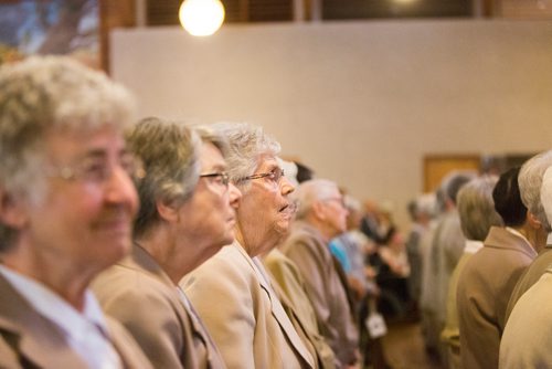 MIKAELA MACKENZIE / WINNIPEG FREE PRESS
Grey Nuns at the celebration mass of the Grey Nuns' 175th anniversary at the Saint Boniface Cathedral in Winnipeg on Friday, June 21, 2019. For Caitlyn story.
Winnipeg Free Press 2019.