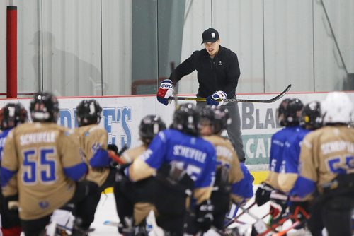 JOHN WOODS / WINNIPEG FREE PRESS
New York Ranger Brett Howden from Oakbank works with kids at the Mark Scheifele Hockey Camp in Winnipeg Sunday, June 23, 2019.
Reporter: Bell
