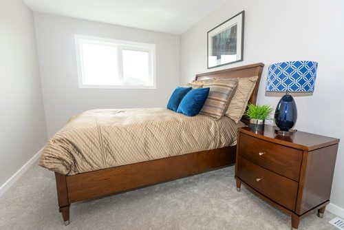 SASHA SEFTER / WINNIPEG FREE PRESS
The second bedroom on the second floor of a new home build at 38 Rowntree Avenue in Brigwater Trails.
190624 - Monday, June 24, 2019.