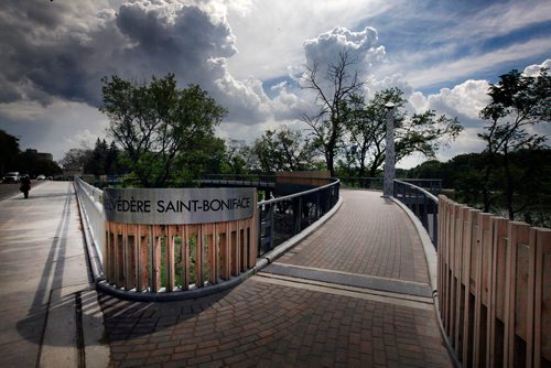 PHIL HOSSACK / WINNIPEG FREE PRESS -  The new St Boniface Belvedere (Wikapedia defines Belvedere as a ' Beautiful' Place') on Tache Monday morning. See story.  - June 24, 2019.