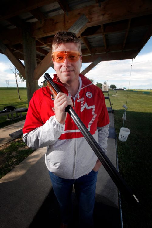 PHIL HOSSACK / WINNIPEG FREE PRESS - Curtis Wennberg is the solo Manitoban to be named to Canada's National Shooting Team. He's headed to Peru this July to compete as a trap shooter in the 2019 Pan Am Games. The games are a great opportunity for him to qualify for a spot in the 2020 Olympics. Curtis won gold in the 1991 Pan Am Games, retired from the sport to raise a family, and then came back onto the scene in 2015. Devon's story. - June 25, 2019.