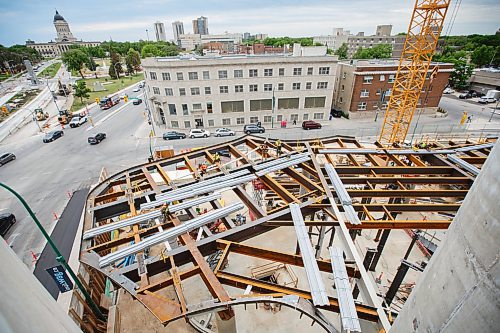 MIKE DEAL / WINNIPEG FREE PRESS
Construction continues at the Winnipeg Art Gallery for the Inuit Art Centre which is set to open in 2020.
190628 - Friday, June 28, 2019.
