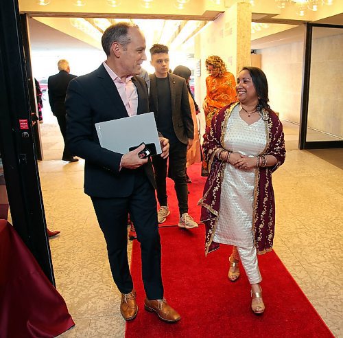 JASON HALSTEAD / WINNIPEG FREE PRESS

L-R: WAG Director and CEO Stephen Borys and city councillor Devi Sharma at the Winnipeg Art Gallerys VIP launch on May 8, 2019 of Manitobas first major exhibition celebrating contemporary artists with roots in India, Vision Exchange: Perspectives from India to Canada, at the WAG. (See Social Page)
