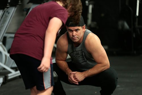 PHIL HOSSACK / WINNIPEG FREE PRESS - Ryan Stewart works with a young participant at his  Berry ave Crossfit 204 gym.. See Sabrina Carnevale story.  - July 3, 2019.