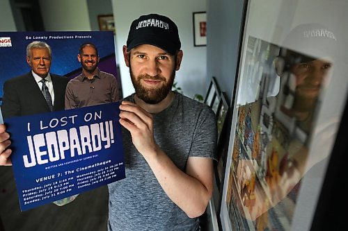 RUTH BONNEVILLE /  WINNIPEG FREE PRESS 

49.8 - Jeopardy - George

Dave Sanderson's 49.8 story on locals who appeared on Jeopardy.

Portraits of George Buri, who appeared on Jeopardy in  2017 and and was the 2nd place finisher. with his poster and cap.  

George has pics of him & Trebek, and a nice take-home prize, a Jeopardy hat. He shows off the poster for his Fringe play, I Lost on Jeopardy, which will make its world debut this July @ the fest.

See Dave Sanderson story.

July 5th, 2019

