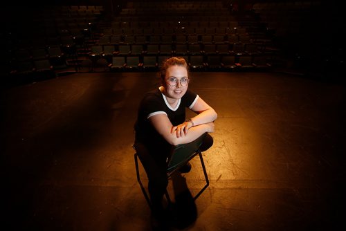 JOHN WOODS / WINNIPEG FREE PRESS
Tori Popp, Interim Fringe Festival Manager, is photographed at the Warehouse Theatre in Winnipeg Tuesday, July 9, 2019. 

Reporter: Rob Williams

