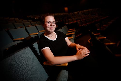 JOHN WOODS / WINNIPEG FREE PRESS
Tori Popp, Interim Fringe Festival Manager, is photographed at the Warehouse Theatre in Winnipeg Tuesday, July 9, 2019. 

Reporter: Rob Williams

