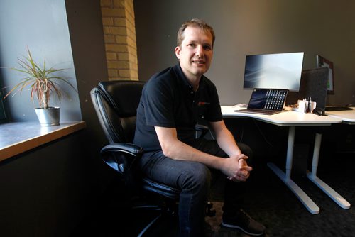 PHIL HOSSACK / WINNIPEG FREE PRESS -  CEMWorks' Jonathan Aronsson poses in the company offices Wednesday. Martin Cash Story. - July 10, 2019.