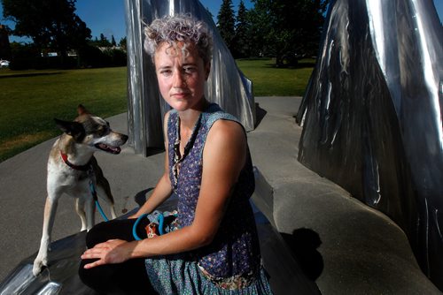 PHIL HOSSACK / WINNIPEG FREE PRESS - Former GM at the White Lotus Pet Spa, Aneke Mendarozqueta (and her pup Franka) goes on the record with Melissa Martin story. - July 10, 2019.