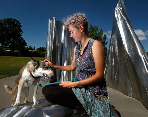 PHIL HOSSACK / WINNIPEG FREE PRESS - Former GM at the White Lotus Pet Spa, Aneke Mendarozqueta (and her pup Franka) goes on the record with Melissa Martin story. - July 10, 2019.