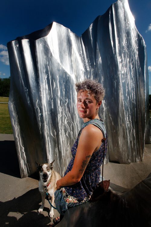 PHIL HOSSACK / WINNIPEG FREE PRESS - Former GM at the White Lotus Pet Spa, Aneke Mendarozqueta (and her pup Franka) goes on the record with Melissa Martin story. - July 10, 2019.