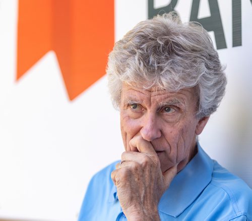 SASHA SEFTER / WINNIPEG FREE PRESS
26-time U.S. Open tournament referee Brian Earleys speaks to the media about his career during the National Bank Challenger at the Winnipeg lawn Tennis Club. 
190710 - Wednesday, July 10, 2019.