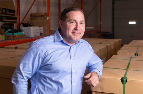 SASHA SEFTER / WINNIPEG FREE PRESS
Chief Operating Officer of Eskimo Point Lumber Supply, Derrick Webster in the companies warehouse in St. James Industrial.
190711 - Thursday, July 11, 2019.