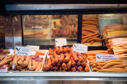 MIKAELA MACKENZIE / WINNIPEG FREE PRESS
A display case at Miller's Meats in Winnipeg on Friday, July 12, 2019.
Winnipeg Free Press 2019.