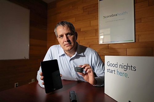 RUTH BONNEVILLE /  WINNIPEG FREE PRESS

BIZ - Cerebra Health

Cerebra is a local tech company that offers a monitoring system to be leased by an individual and used while they are sleeping to analyse their sleep patterns like the amount of REM sleep they are getting, sleep apnea and other issues that have a major effect the individuals health.  

Photo of cerebrahealth CEO Dawson Reimer with kit that is used to take data from the individual while they are sleeping.  

Minister Terry Duguid, announces support in the life sciences sector for local tech  company called  Cerebra which offers breaking edge technology and software on analyzing sleeping patterns and dysfunctions that have a major effect on the overall health of the individual.  


See Martin Cash story. 

Aug 6th,  2019 
