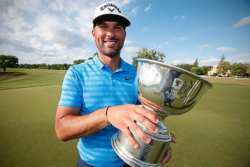 JOHN WOODS / WINNIPEG FREE PRESS
Derek Barron is the winner of the 100th Players Cup in Winnipeg Sunday, Aug 18, 2019. 

Reporter: mike