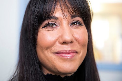 MIKAELA MACKENZIE / WINNIPEG FREE 
Leah Gazan, the NDP candidate for Winnipeg Centre, at her campaign headquarters in Winnipeg on Tuesday, Oct. 15, 2019. For Larry Kusch story.
Winnipeg Free Press 2019.