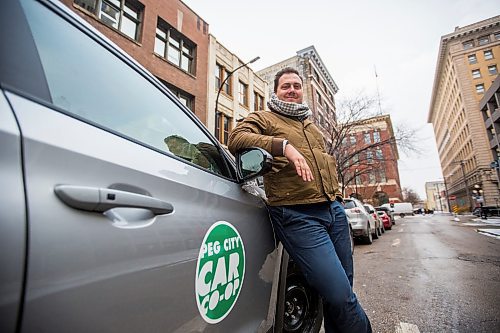 MIKAELA MACKENZIE / WINNIPEG FREE PRESS

Philip Mikulec, operations manager of Peg City Car Co-op, poses for a portrait in the East Exchange in Winnipeg on Tuesday, Oct. 29, 2019.  For Ben Waldman story.
Winnipeg Free Press 2019.