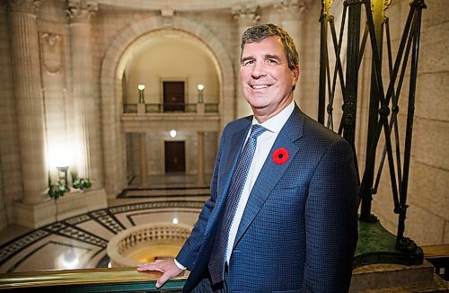 MIKE DEAL / WINNIPEG FREE PRESS
Brandon West MLA Reg Helwer was diagnosed with Testicular cancer in the spring of 2019 and had surgery in the summer. He was recently named Minister of central services after winning his seat in the fall election.
see story by Jessica
191104 - Monday, November 04, 2019.