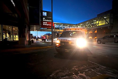 RUTH BONNEVILLE  /  WINNIPEG FREE PRESS 

LOCAL  HSC Emergency Ambulance 

An ambulance makes its way into the adult emergency at HSC Wednesday.

See story on ambulances being rerouted.

   
Nov 6th,  2019 
