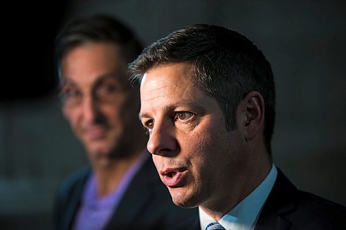 MIKAELA MACKENZIE / WINNIPEG FREE PRESS

Mayor Brian Bowman speaks to the media after the speech from the throne at the Manitoba Legislative Building in Winnipeg on Tuesday, Nov. 19, 2019. 
Winnipeg Free Press 2019.