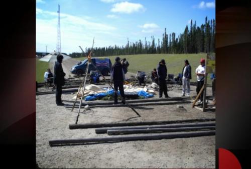 photo credit Chris Bryne Several band members from Nisichawayasihk Cree Nation constructed a roadblock at the entrance to the Wuskwatim dam in northern Manitoba on Thursday, Aug. 13. The blockade was set up between Highway 391 and the security gate to the dam. The proposed 200-megawatt generating-station dam is located about 45 kilometres southwest of Thompson on the Burntwood River. The band chief and council did not sanction the blockade.
winnipeg free press