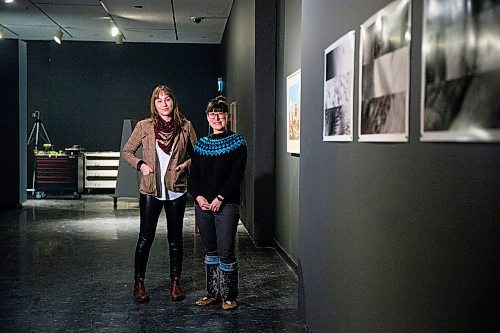 MIKAELA MACKENZIE / WINNIPEG FREE PRESS

Jaime Issac (left) and Jocelyn Piirainen, co-curators of the new exhibit Subsist opening Saturday, pose for a portrait as the show is set up at the Winnipeg Art Gallery in Winnipeg on Wednesday, Nov. 27, 2019. For Frances Koncan story.
Winnipeg Free Press 2019.