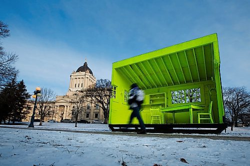 JOHN WOODS / WINNIPEG FREE PRESS
Warming Huts have been moved from The Forks to the Legislative grounds in Winnipeg on Wednesday, December 11, 2019. 

Reporter: ?