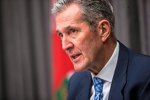 MIKAELA MACKENZIE / WINNIPEG FREE PRESS

Premier Brian Pallister speaks to the media about potential pension plan changes at the Manitoba Legislative Building in Winnipeg on Monday, Dec. 16, 2019. For Jessica Botelho-Urbasnki story.
Winnipeg Free Press 2019.