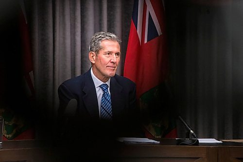 MIKAELA MACKENZIE / WINNIPEG FREE PRESS

Premier Brian Pallister speaks to the media about potential pension plan changes at the Manitoba Legislative Building in Winnipeg on Monday, Dec. 16, 2019. For Jessica Botelho-Urbasnki story.
Winnipeg Free Press 2019.