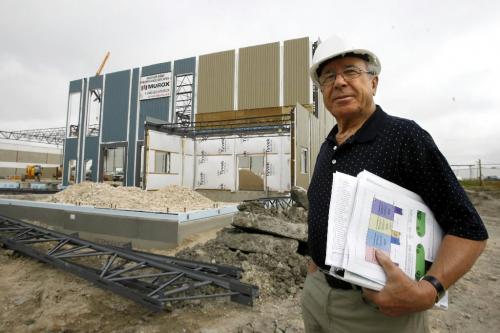 MIKE.DEAL@FREEPRESS.MB.CA 090827 Rubin Spletzer president of Crystal Developers at 71 Bannister Road where they are building a new office/warehouse. See Murray McNeill story  WINNIPEG FREE PRESS
