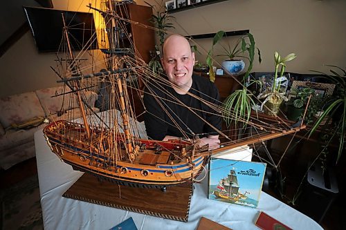 RUTH BONNEVILLE  /  WINNIPEG FREE PRESS 

Local - NONSUCH MODEL

NONSUCH MODEL: Stuart Swanson is trying to sell the model replica his granddad, Jack Swanson,  once made of the Nonsuch using plans for the original ship he obtained from the Hudson's Bay Co. WFP (and others) wrote about Jack Swanson and his model in 1991. His grandson has put it on Facebook Marketplace and is asking for $5,000

Photos of Stuart with model along with closeup shots.

Also a photo of newspaper clipping with photo of Jack Swanson with model in front of him.  

Dec 30th,   2019