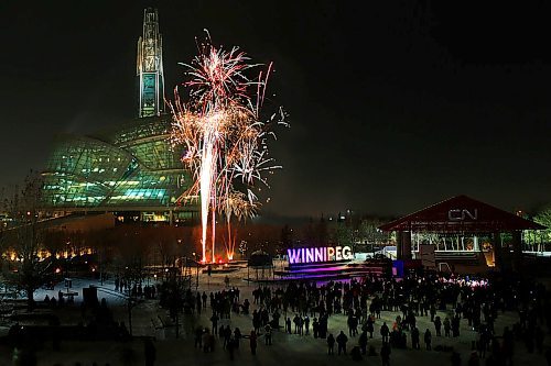 JOHN WOODS / WINNIPEG FREE PRESS
Winnipeggers were out enjoying the festivities, activities and two fireworks shows at The Forks in Winnipeg Tuesday, December 31, 2019. 

Reporter: ?