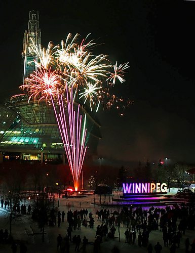 JOHN WOODS / WINNIPEG FREE PRESS
Winnipeggers were out enjoying the festivities, activities and two fireworks shows at The Forks in Winnipeg Tuesday, December 31, 2019. 

Reporter: ?