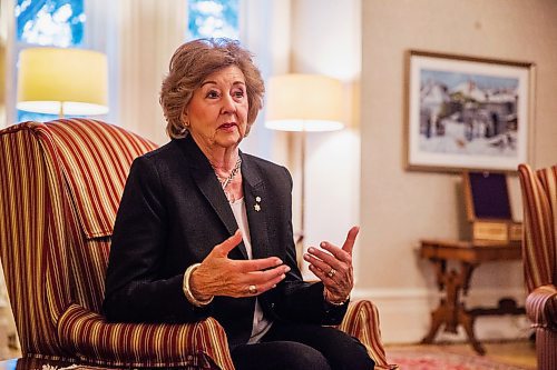 MIKAELA MACKENZIE / WINNIPEG FREE PRESS

Lt.-Gov. Janice Filmon speaks with the Free Press at the Government House in Winnipeg on Friday, Jan. 3, 2020. For Jessica Botelho-Urbanski story.
Winnipeg Free Press 2019.