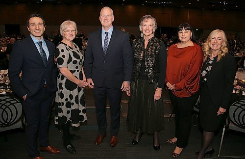JASON HALSTEAD / WINNIPEG FREE PRESS

L-R: House of Peace board members Paolo Aquila, Heather Maxwell, Ken Loscerbo (board chair), Marian Deegan, Marcella Poirier and Shannon Johnson at the annual House of Peace Welcome Home Dinner on Nov. 12, 2019 at the RBC Convention Centre Winnipeg. (See Social Page)